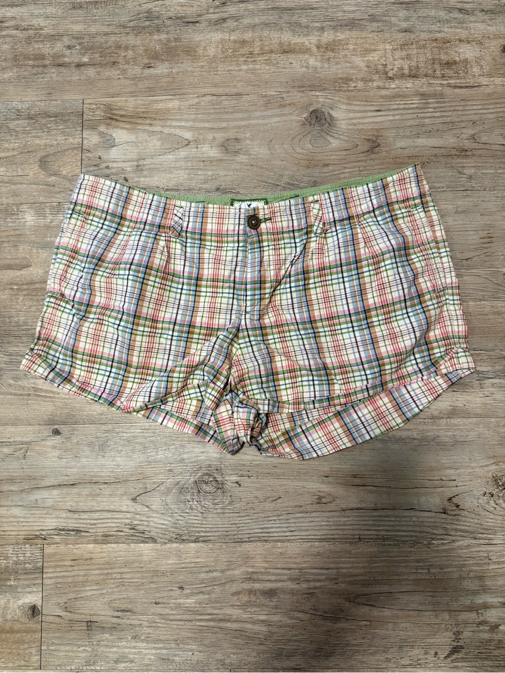 American Eagle Outfitters Multicolor Plaid Women's Shorts Y2K